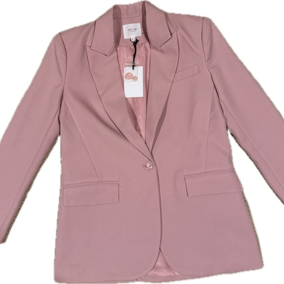 NWT-GREY LAB Blush Pink Women's Blazer - Picture 1 of 9